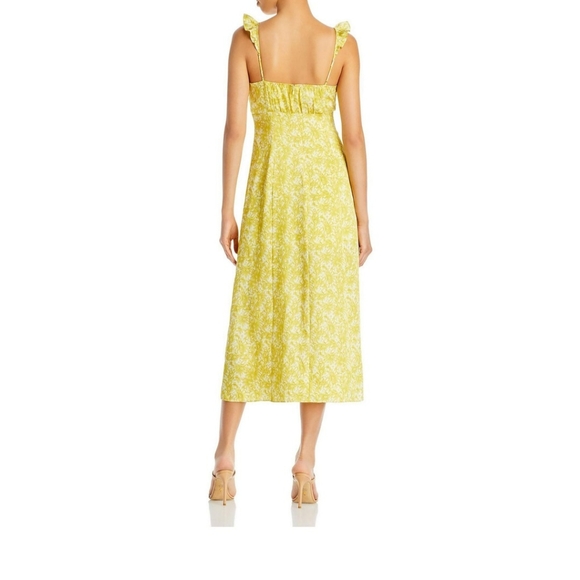 Cinq a Sept Womens Milicent Floral Printed Mid Calf Midi Dress - Picture 2 of 4